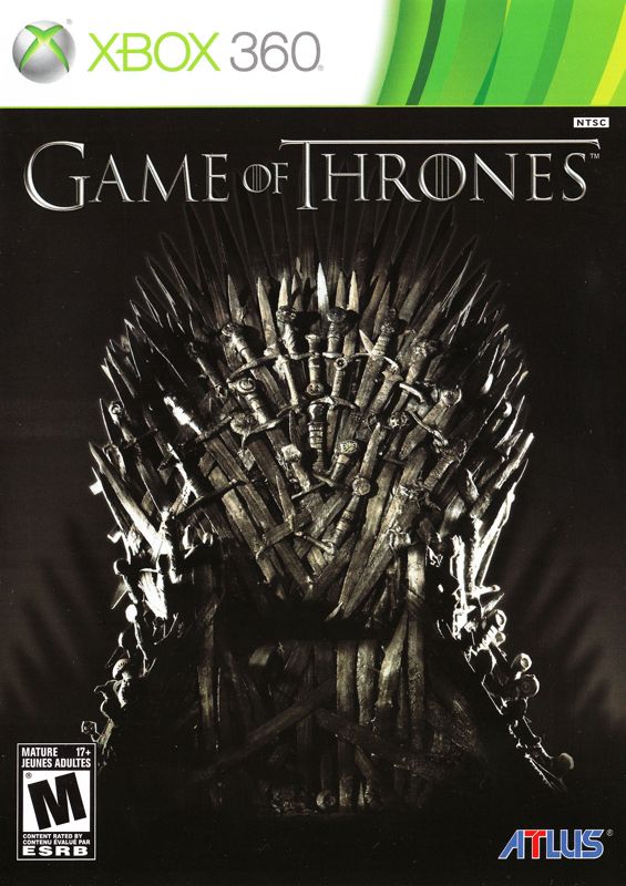 Game of Thrones box art for Xbox 360